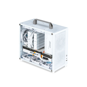 <span class=keywords><strong>ALBOX</strong></span> - Caja de PC de Escritorio Mini Portátil de Acero Laminado en Frío Little Treasure E80, Compacta Micro ATX Vertical con Puertos USB 2.0/Tipo-C - Product Image 1