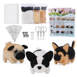 Needle Felting <b>Kit</b> DIY Needle Felting Starter <b>Kit</b> Home Decoration for DIY Craft Animal Birthday Gift Pieces <b>Doll</b> <b>Making</b> Wool - Product Image 3