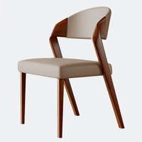 Chaise de salle à manger pliable en bois massif, écologique, au design moderne, pour la maison, le bureau et la salle à manger