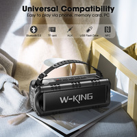 Enceintes portables sans fil W-King D8 Mini, étanches IPX6 pour l'extérieur, avec basses profondes, enceinte de fête, gadgets électroniques avec TWS