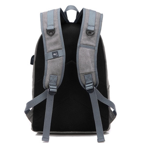 Sac à dos pour ordinateur portable avec chargement USB, style moderne pour lycéens, sac en toile tendance pour hommes et femmes, pour les voyages en plein air - Product Image 2