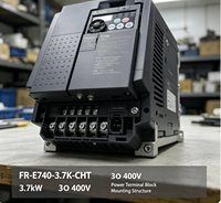 Inverter VFD DC-AC Mitsubishi 3.7KW FR-E740-3.7K-CHT Tiga Drive AC 380V 9.5A Kontrol Vektor Desain Kompak IP20 untuk Motor CE