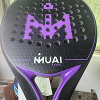 Raquette de padel en fibre de carbone 18k de forme ronde, conforme à la norme ROHS, 17 ans d'expérience, haute dureté, 17 degrés, Eva, fabrication experte