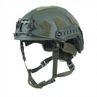Casque tactique anti-explosion haute performance à fentes, casque de protection en fibre de verre à 4 points, équipement d'extérieur avec doublure intérieure incluse