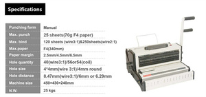SG-CW2019 Hướng Dẫn Sử Dụng 4:1 Cuộn Dây Chất Kết Dính 3:1 Dây Chất Kết Dính 2 Trong 1 Cuốn Sách Cú Đấm Và Ràng Buộc Máy - Product Image 5