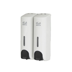Feng Jie Double Soap Dispenser Wall Mounted Hand Press Refillable Bottle For Shower Gel And Hand Sanitizer - Product Image 3