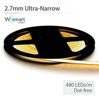 Bande LED COB 12V 2,7 mm ultra-fine bleu glace rose RGB flexible pour rétroéclairage PC TV