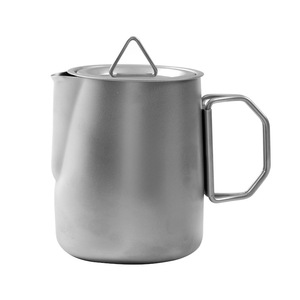 ชุดน้ำชาสแตนเลส 304 สำหรับใช้งานกลางแจ้ง 6 ชิ้น ชุดกาน้ำชาพกพา น้ำหนักเบา สำหรับตั้งแคมป์ ถ้วยชาสำหรับชงริมกองไฟ - Product Image 5