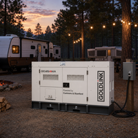 Goldlink  75KVA 60KW untuk Generator Diesel Super senyap dengan mulai otomatis & ATS 1800 RPM 50/60Hz untuk penggunaan industri