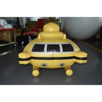 KeepFuns Sous-marin gonflable géant jaune pour piscine et plage |   Équipement de jeu aquatique personnalisable « DEEP SEARCH »