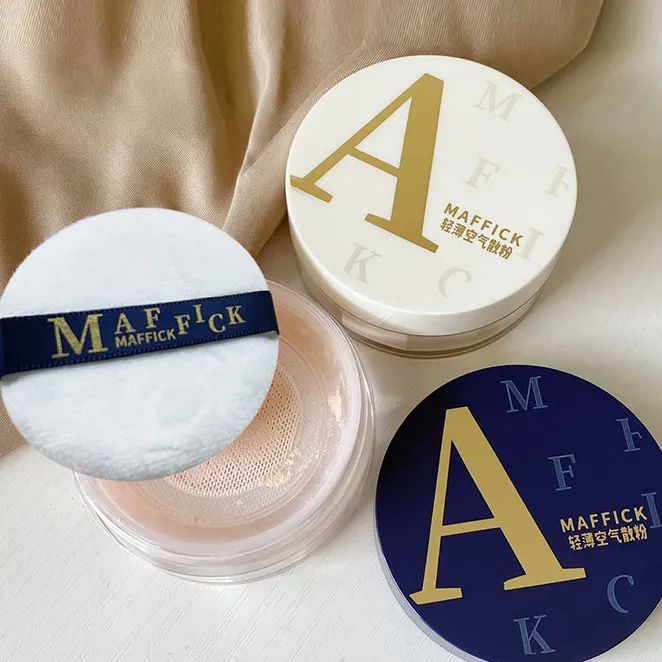 MAFFICK Lightweight Air Loose Powder waterproof and sweatproof Easy fix makeup for face makeup matte setting loose powder