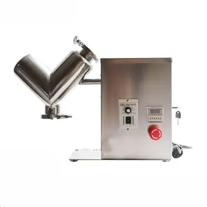 Lab 2L V Type Chemical Dry Powder Mixer for Lithium Ion Battery R&D