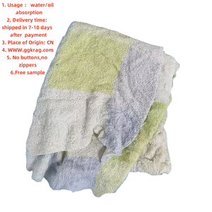 Chiffon d'essuyage industriel en coton 100% super absorbant, couleur blanche, forme rectangulaire, usage hôtelier - Product Image 2