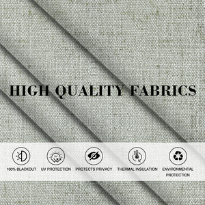 블랙아웃 로만 블라인드 린넨 패브릭 로만 셰이드 탑 다운 바텀 업 블라인드 핸드 씨잉 블라인드 창문용 - Product Image 3
