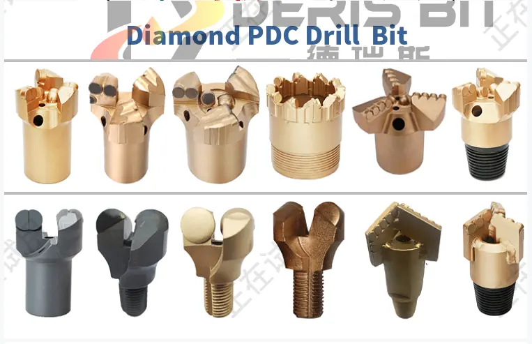 50mm to 445mm water well drilling diamond coring bit 3 Wing 4 5 Plate New pdc drag drill bits for clay rock