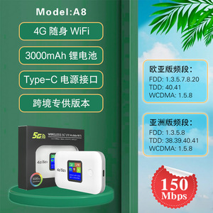 เราเตอร์ Wi-Fi แบบพกพา 4G 2.4G สำหรับเอเชียตะวันออกเฉียงใต้  ไวไฟไร้สายสำหรับรถยนต์ พร้อมช่องใส่ซิมการ์ด LTE อเมริกาใต้ - Product Image 3