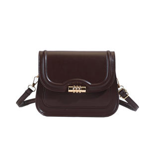 Bolso Bandolera Mini Retro Marrón de 7 Pulgadas con Cierre Magnético, Cuadrado Horizontal, para Uso Diario, Bolso de Hombro para Mujer - Product Image 5