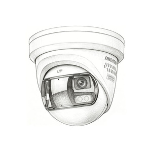 Hikvisions กล้องเครือข่ายเทอร์โบยึดแบบพาโนรามา <span class=keywords><strong>colorvu</strong></span> 12 MP กล้องจับภาพใบหน้า DS-2CD23127G3P-LIS2UY - Product Image 1