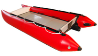 Bateau gonflable cataran, petit bateau gonflable gris, 10 m, 11 pieds