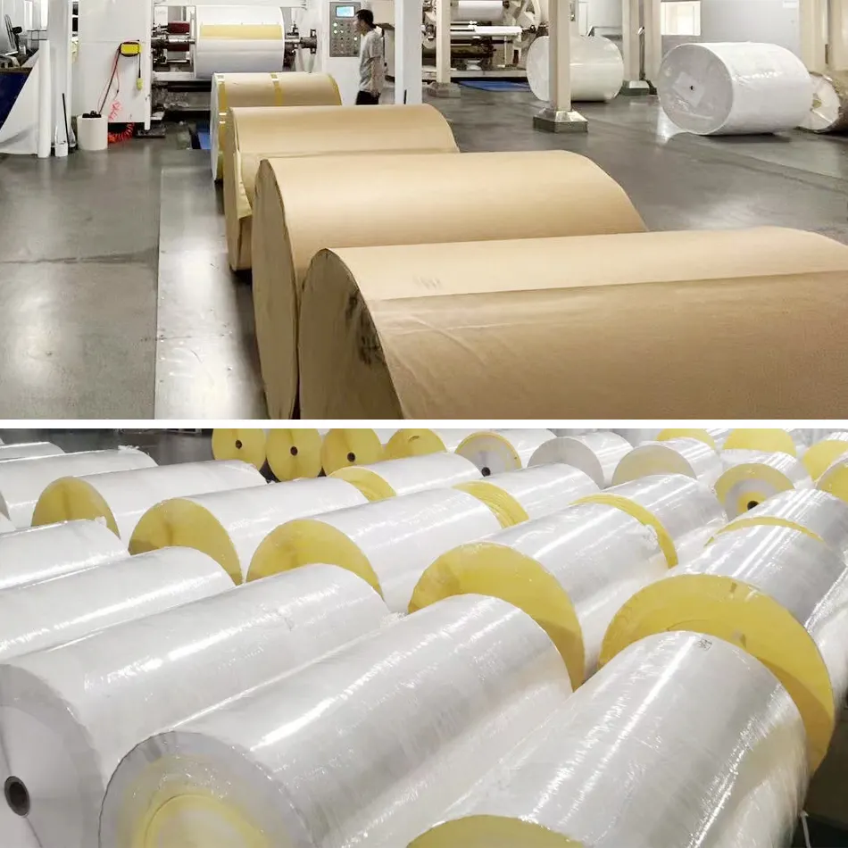 100g bright silver Paper Metalize Roll BOPP PE PET Film Laminating Film Price Laminate Rolls Aluminum Laminated paper Film