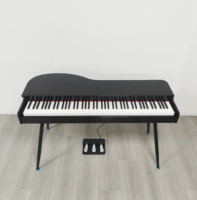 Petit piano à queue YIMO, professionnel, de bonne qualité, petite taille, clavier à action marteau, piano à queue pour bébé, trois pédales