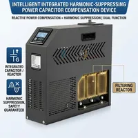 Banque de condensateurs de compensation intelligente, unité de compensation automatique de puissance réactive pour la distribution électrique