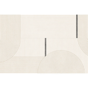 Tapis de salon EIFFEL HOME style crème, antidérapant, à poils ras, en fibre de polyester, imperméable, résistant aux taches, pour usage domestique, Hiver 2025 - Product Image 4