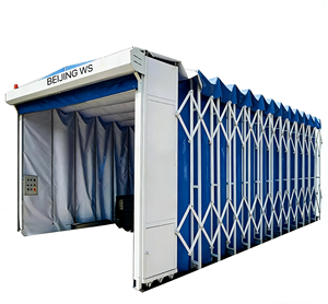 <span class=keywords><strong>Cabine</strong></span> <span class=keywords><strong>de</strong></span> <span class=keywords><strong>peinture</strong></span> télescopique pour préparation et suivi <span class=keywords><strong>de</strong></span> la <span class=keywords><strong>peinture</strong></span>, puissance 14 kW, tension 380 V, avec pré-filtre et pulvérisation au plafond - Product Image 4