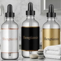 Étiquette autocollante en vinyle imperméable personnalisée en gros pour flacon compte-gouttes d'huile essentielle 1oz 2oz 4oz pour produits de beauté