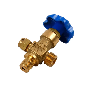 Valvola per bombola di gas CGA540 in ottone ad alta pressione per valvola di bombola di ossigeno in acciaio e lega di alluminio - Product Image 1