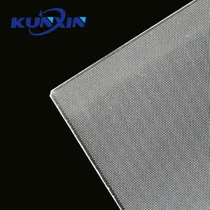 Kunxin 맞춤형 100% 아크릴 재료 3mm 5mm 6mm Led 라이트 가이드 패널 투명 레이저 도트 아크릴 LGP 시트