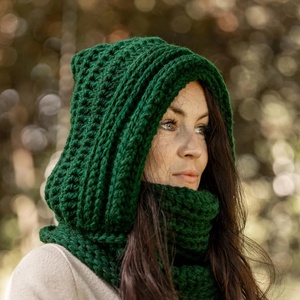 Hot Sale Knit Hooded Scarf <strong>for</strong> Women Balaclava Hood with Neck Gaiter Knit Warm Winter <strong>Snood</strong> <strong>for</strong> Women <strong>Men</strong> Outdoor Sports - Product Image 6