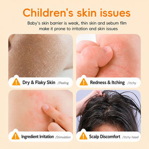 Shampooing et gel douche 2 en 1 pour bébé, huile de graines de tournesol, céramide NP, nettoyant hydratant pour les cheveux et la peau délicats des bébés - Product Image 3
