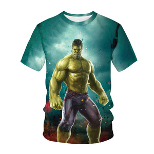 2025 Tùy Chỉnh Mùa Hè Người Đàn Ông Của Siêu Nhân Hulk T-Shirt Phổ Biến 100% Polyester 3D In Thoáng Khí Ngắn Tay Áo Thể Thao Giản Dị Tee - Product Image 3