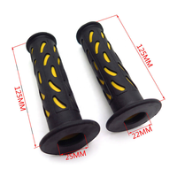 Poignée de 1 "gravée style haricot Poignée antidérapante 22/24mm Pièces détachées du système de carrosserie de moto Poignée gauche et droite pour CBR600 ATV JET
