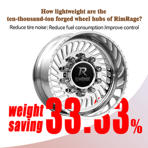 American <span class=keywords><strong>Force</strong></span> 6N17 VADER SD Jantes forgées 17-26 pouces en alliage tout-terrain personnalisé Design concave profond pour Ford Super Duty F350 <span class=keywords><strong>Ram</strong></span> - Product Image 1