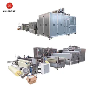 Factory Production Non Woven Cloth Made Disposable Clinic Use Bed Sheet Making Machine With Elastic Bands