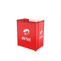 Comptoir promotionnel pliable moulé par injection ABS OEM pour stand de régistation SIM extérieur Airtel Telecom Mobile Money