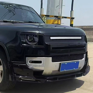 Nouveau pare-chocs avant PM pour modification et amélioration de voiture, avec découpes pour feux antibrouillard, lèvre de pare-chocs à visser, ajustement universel pour LR Defender 2022-2024 - Product Image 5