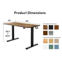 AJUNION, escritorio de altura ajustable eléctrico de oficina, escritorio ergonómico para ordenador, mesa de asiento inteligente, escritorio de elevación