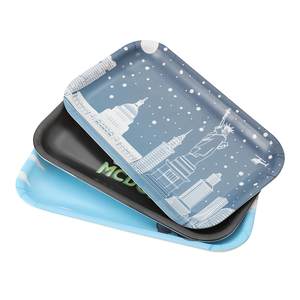 Venta al por Mayor de 100 Piezas de Bandejas Cuadradas de Melamina Ecológicas para Servir Alimentos, Cenicero Portátil, Estilo de Cocina Nórdica - Product Image 2