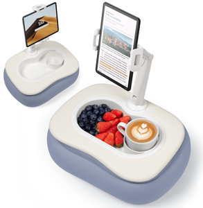 Support d'oreiller <span class=keywords><strong>Kindle</strong></span> pour lit, support stable pour iPad avec bol à collation <span class=keywords><strong>de</strong></span> qualité alimentaire, support d'oreiller réglable pour <span class=keywords><strong>tablette</strong></span> pour la <span class=keywords><strong>lecture</strong></span> - Product Image 2