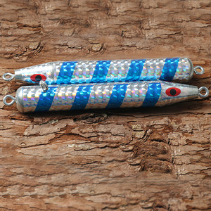 Señuelo de Pesca Metálico Yajie, Tipo Torpedo, Acabado Láser Azul, para Pesca en Alta Mar de Lubina, Caballa y Bacalao, 10g - Product Image 2