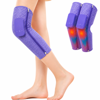 Masseur de jambes sans fil à compression d'air, enveloppement de massage des mollets rechargeable, appareil de massage des jambes pour la maison et les voyages