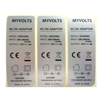 Étiquettes ESL en feuille d'argent imperméable adhésive pour produits électroniques, papier PET, autocollants en aluminium avec code QR, laminage argent mat