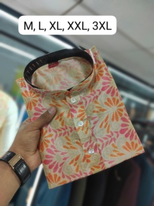 Collection formelle Kurta en soie pure pour hommes pour la fête ou le matériel de rayonne d'aspect décontracté pour adultes - Product Image 3