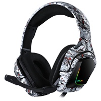 Casque de jeu en métal de haute qualité Onikuma K20 avec microphone ANC pour 5.0 pour ordinateur/Xbox/PS4 - Compatible avec les aides auditives