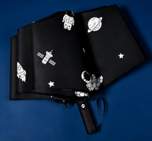 Paraguas de Astronauta con Logotipo Personalizado en Vinilo, 3 Pliegues, Protección UV, para Viajes, Lluvia y Sol, con Estampado de Astronauta - Product Image 2