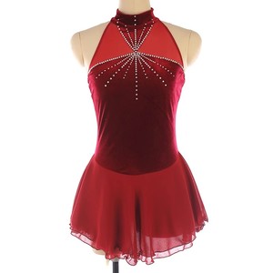 Tùy chỉnh-thực hiện cô gái trượt băng nghệ thuật ăn mặc với kim cương cho hiệu suất cạnh tranh kiểm tra trượt băng trang phục - Product Image 1