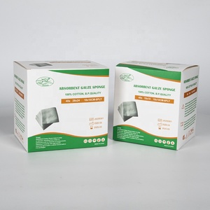 La garza chirurgica sterile rilevabile a raggi x comprime il tampone con CE - Product Image 5